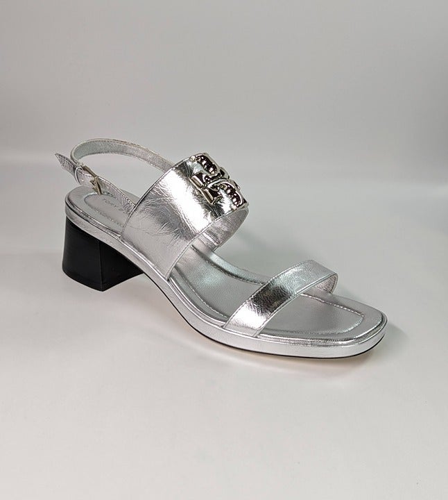 Tory Burch Women's Eleanor Metallic Strappy Slingback Sandals Size 9 (MSRP $348)