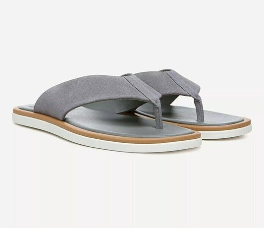 Vince Dean Men's Thong Toe Smoke Suede Sandals Size 10 M (MSRP $195)