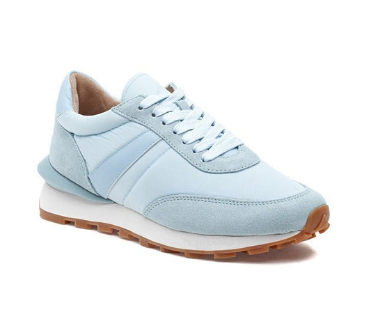 J/Slides Eddie Women's Sneaker Light Blue Suede/Nylon Size 10 M (MSRP $158)