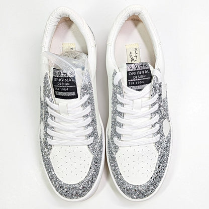 Vintage Havana Abby Metallic Glitter Women's Lace Up Sneaker Size 9 (MSRP $150)