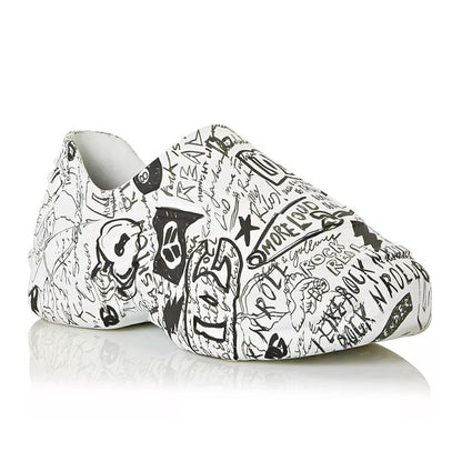 Dolce & Gabbana Men's Toy Graffiti Print Low Top Sneakers Size 41 (MSRP $895)