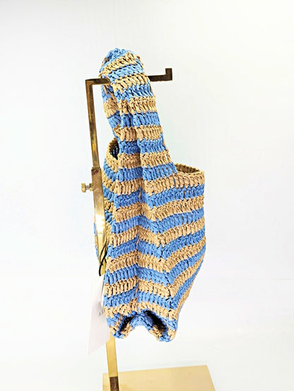 A.L.C. Parker Women's Striped Raffia Bag O/S (MSRP $295)