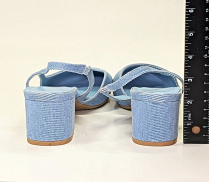 Chinese Laundry Rozie Women's Denim Slingback Pump Size 10 (MSRP $80)