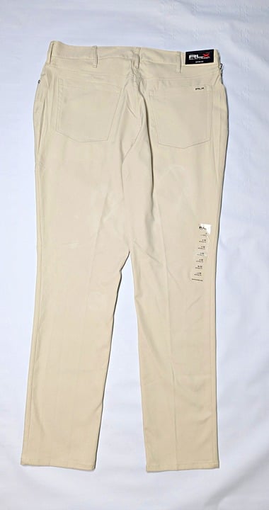 RLX Ralph Lauren Men's Active Fit Performance Twill Pants Basic Sand Size 40x32