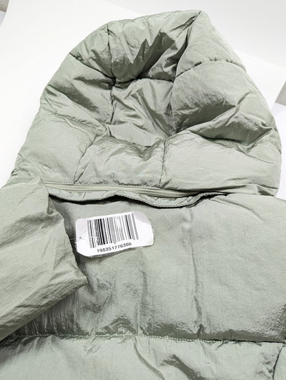 Cole Haan Women's Shine Faux-Fur-Collar Hooded Puffer Coat Size M (MSRP $280)