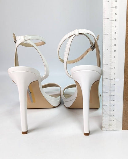 Sam Edelman Women's Jade Two-Piece Platform Sandals White Size 9 (MSRP $140)