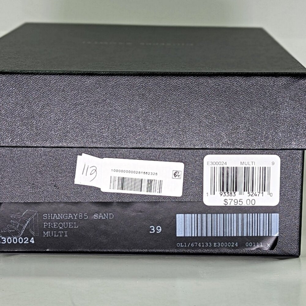 Giuseppe Zanotti Shangay 85MM Strappy Patent Slide Sandals Size 39 (MSRP $795)