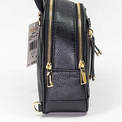 Michael Kors Brooklyn Mini Leather Pebbled Messenger Backpack (MSRP $258)