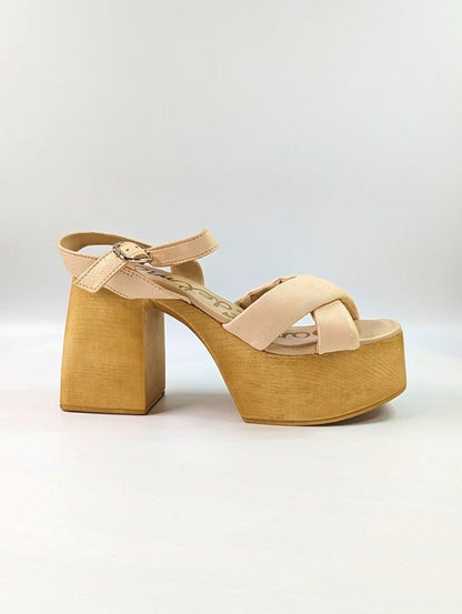 Sam Edelman Suzannah Women's Strappy Wooden Platform Sandals Size 8 (MSRP $150)