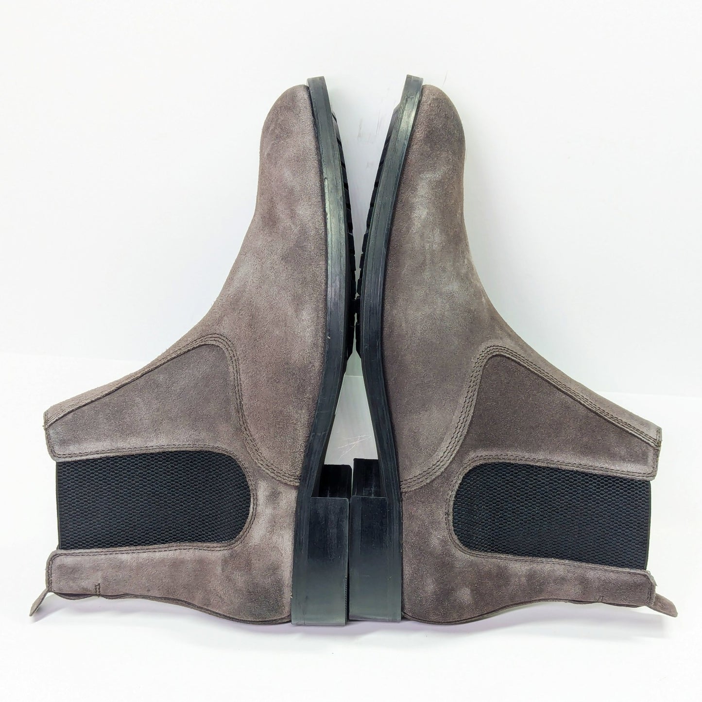Allsaints Men's Gus Pull On Chelsea Boots Grey Suede Size 13 (MSRP $349)
