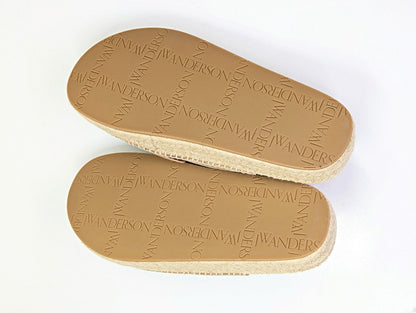 J.W. Anderson Men's Suede and Jute Espadrille Loafers Size 44 (MSRP $525)