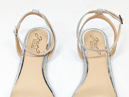 Jewel Badgley Mischka Women's Daria Rhinestone Embellished Sandals Size 6.5