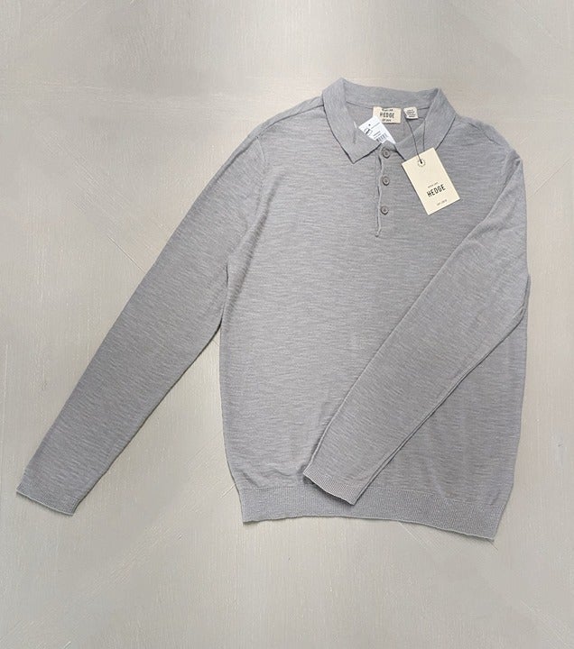 Never Lose HEDGE Men's Long Sleeve Cotton Shirt Grey Size XXL (MSRP $55)