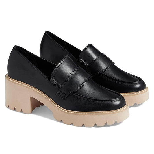 Dolce Vita Halona Women's Classic Loafer Chunky Lug Sole Size 7 (MSRP $130)