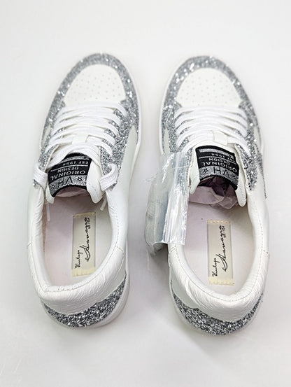 Vintage Havana Abby Metallic Glitter Women's Lace Up Sneaker Size 9 (MSRP $150)