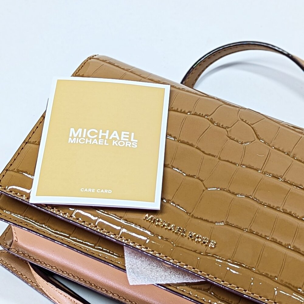 Michael Kors Jet Set Women's Medium Flap Embossed Leather Crossbody (MSRP $198)