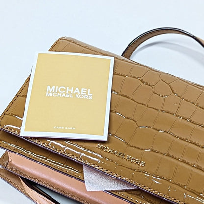 Michael Kors Jet Set Women's Medium Flap Embossed Leather Crossbody (MSRP $198)