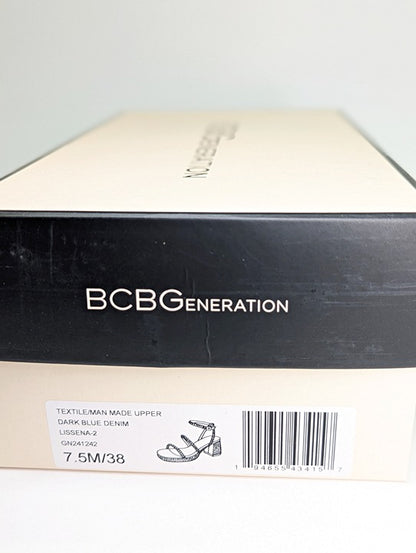 BCBGeneration Lissena-2 Women's Rhinestones Platform Sandals Size 7.5 MSRP $109