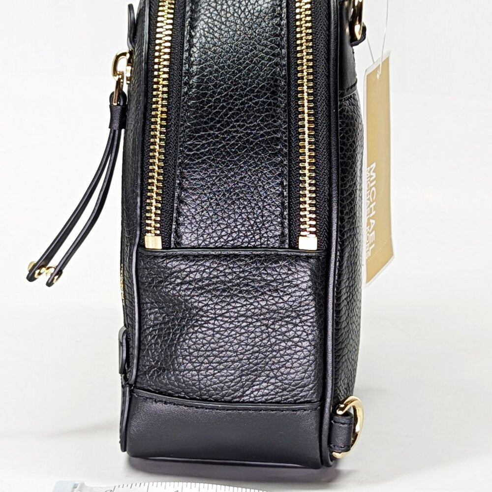 Michael Kors Brooklyn Mini Leather Pebbled Messenger Backpack (MSRP $258)