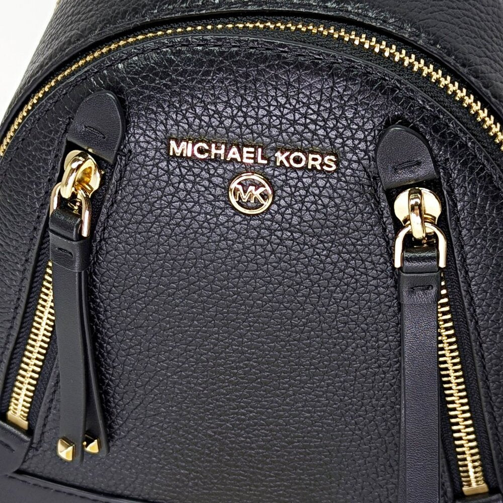 Michael Kors Brooklyn Mini Leather Pebbled Messenger Backpack (MSRP $258)