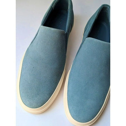 Vince Fletcher Men's Slip On Sneaker Highwater Blue Suede Size 8 M (MSRP $200)