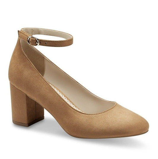 Charter Club Francina Dress Pumps Camel Brown Suede Size 7 M (MSRP $80)