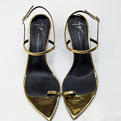 Giuseppe Zanotti Women's Symonne 70 Toe Ring Heel Sandals Size 37.5 (MSRP $795)