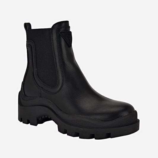 Guess Women's Yesses Signature Black Chelsea Booties Size 7.5 (MSRP $80)