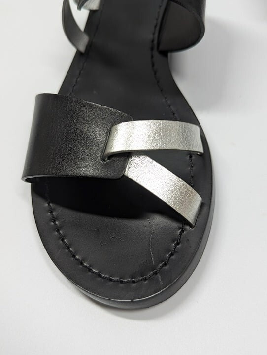 Tory Burch Women's RaVello Two-Band Sandal Perfect Black Size 6.5 MSRP $248