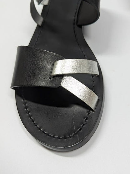 Tory Burch Women's RaVello Two-Band Sandal Perfect Black Size 6.5 MSRP $248