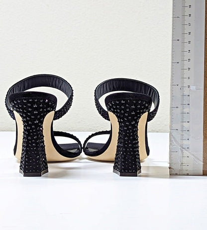 Giuseppe Zanotti Women's Vanilla Crystal Embellished Sandals Size 38 (MSRP $850)