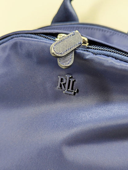 Lauren Ralph Lauren Nylon Medium Stevie Backpack Refined Navy (MSRP $275)