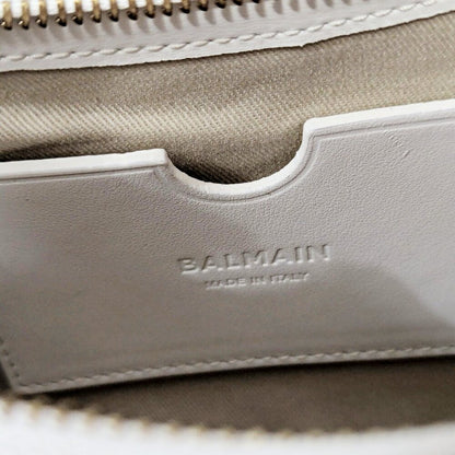 Balmain B-Army Postcard Canvas & Leather Shoulder Hobo Bag (MSRP $1,850)