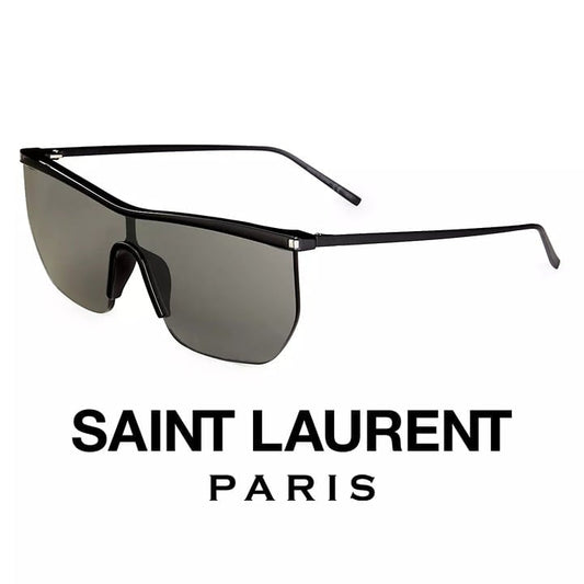 Saint Laurent Women's The Mask 99MM Sunglasses SL 519 MASK 001 (MSRP $530)