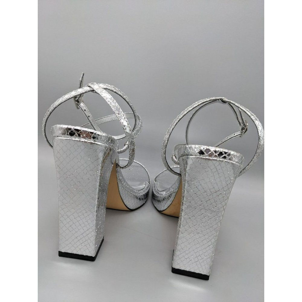 Marc Fisher LTD Katin Women's Strappy Metallic Ankle Strap Size 8 M (MSRP $160)