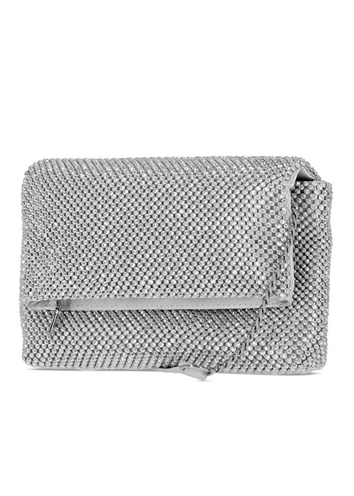 I.N.C. International Concepts Averry Mesh Crystal Crossbody (MSRP $70)