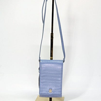 Tommy Hilfiger Julia Phone Crossbody Crocodile Blue Stone (MSRP $78)