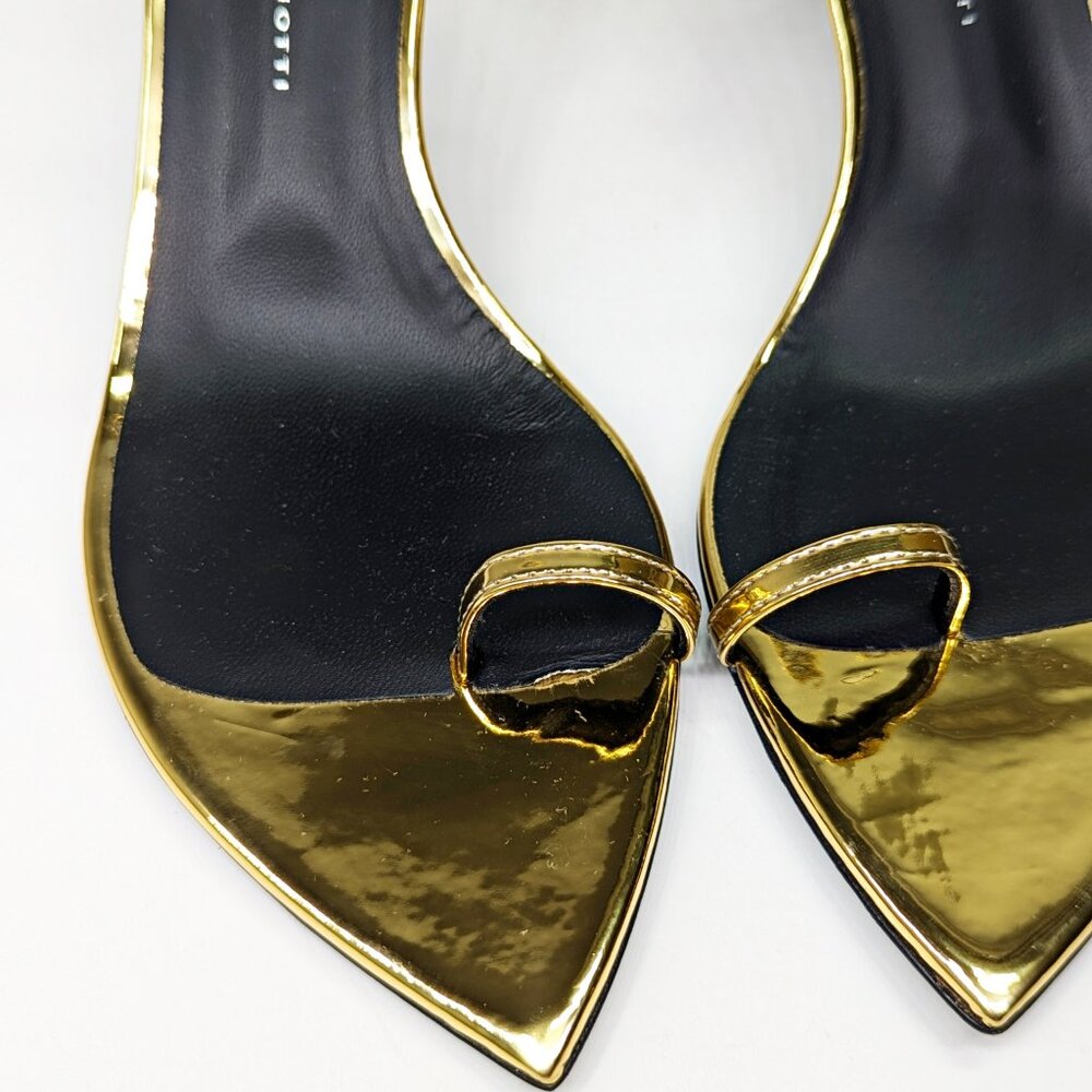 Giuseppe Zanotti Women's Symonne 70 Toe Ring Heel Sandals Size 37.5 (MSRP $795)