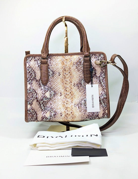 Brahmin Cami Women's Multi Eirwen Leather Satchel Convertible (MSRP $385)