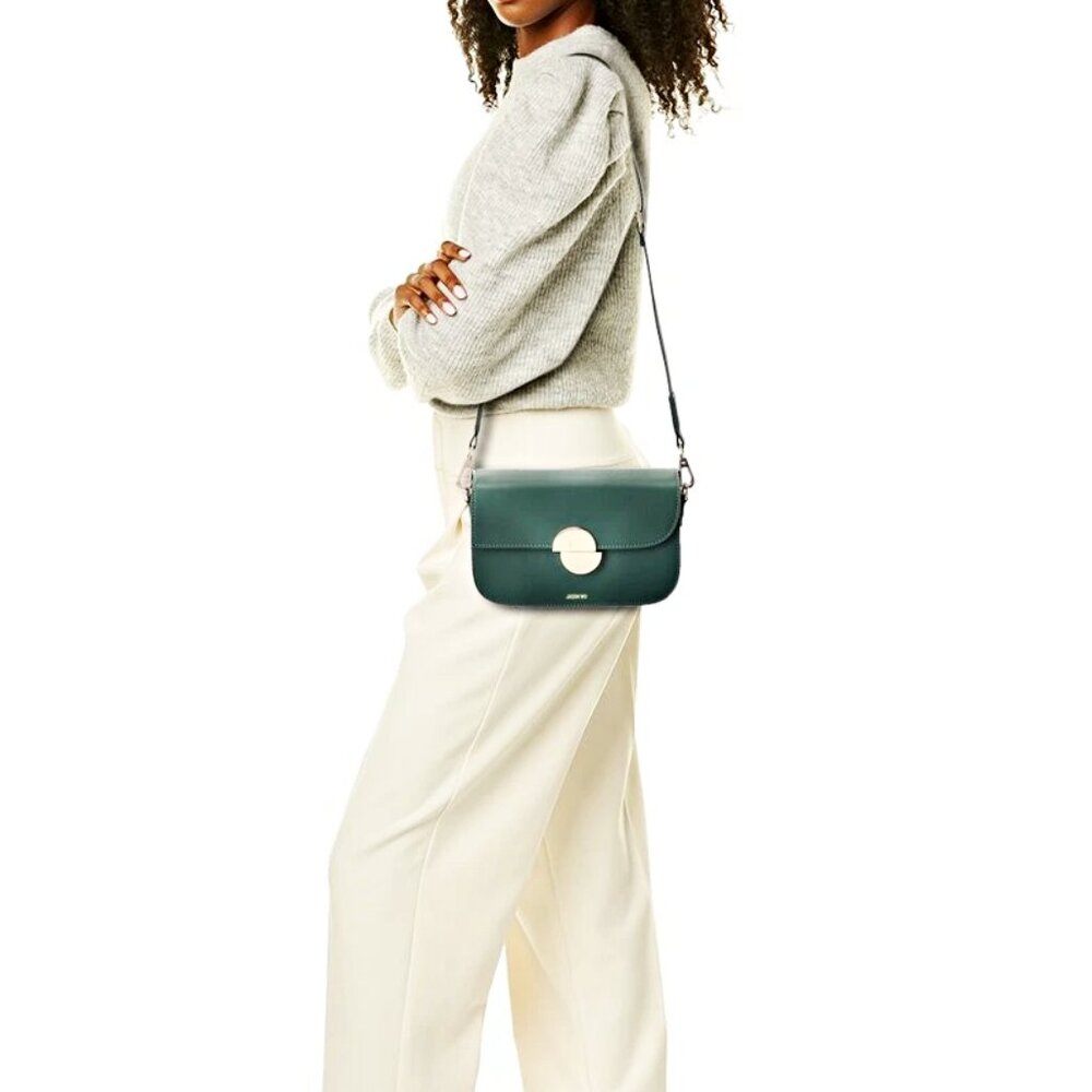 Jason Wu Orbit Women's Leather Crossbody Bag in Jungle Green (MSRP $295)