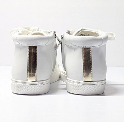 Kenneth Cole New York Women's Kam Hightop Sneakers White Size 7.5 M (MSRP $125)