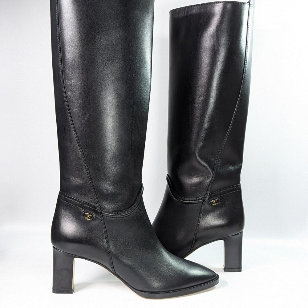 Salvatore Ferragamo Women's Torris Pointed Toe Knee Boots Size 7.5 MSRP $1,690