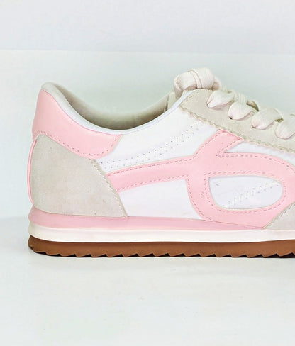On 34th Women's Madisonn Colorblock Sneakers Tan/Pink/Bone Size 5 (MSRP $80)