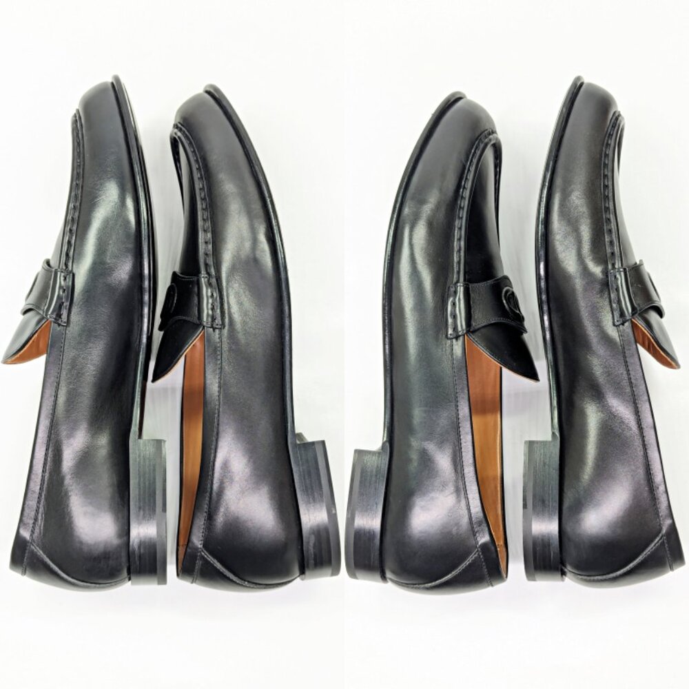 Valentino Garavani Men's Vlogo Signature Penny Loafer Black Size 45 (MSRP $980)