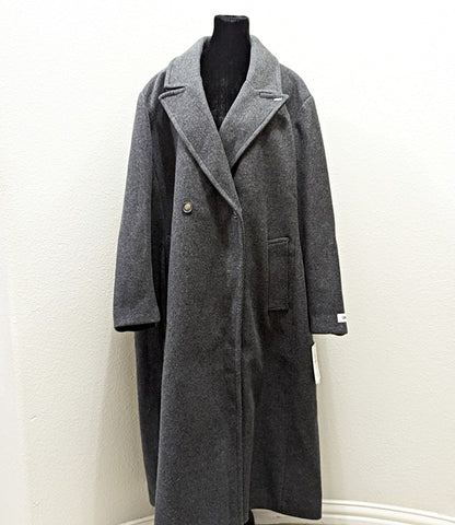 DKNY Plus Size Notched-Collar Double-Breasted Wrap Coat Size 3X (MSRP $350)