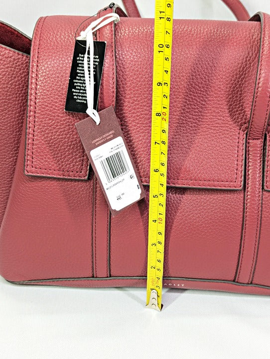 Radley London The Chancery Large Leather Shoulder Bag Medium Red (MSRP $448)