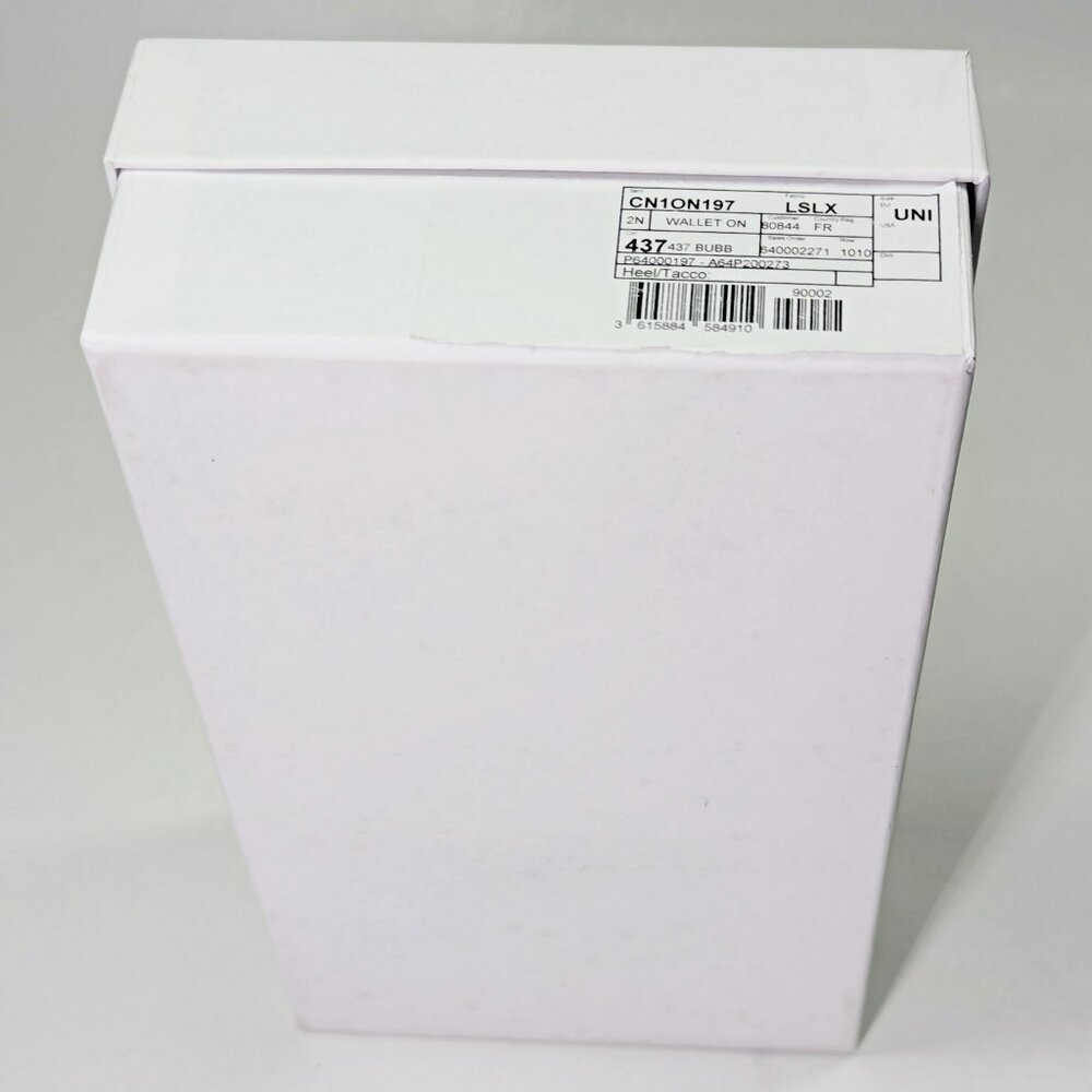 Balmain B-Buzz Snakeskin-Embossed Leather Gold Chain Clutch Wallet (MSRP $1,095)