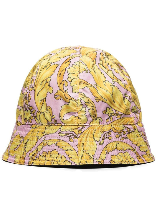 Versace Women's Barocco Print Bucket Hat Size 58 (MSRP $625)