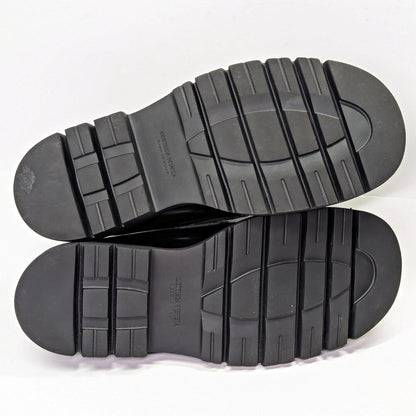 Bottega Veneta Men's Black Leather Slip On Lug Penny Loafers Size 43 MSRP $1,300