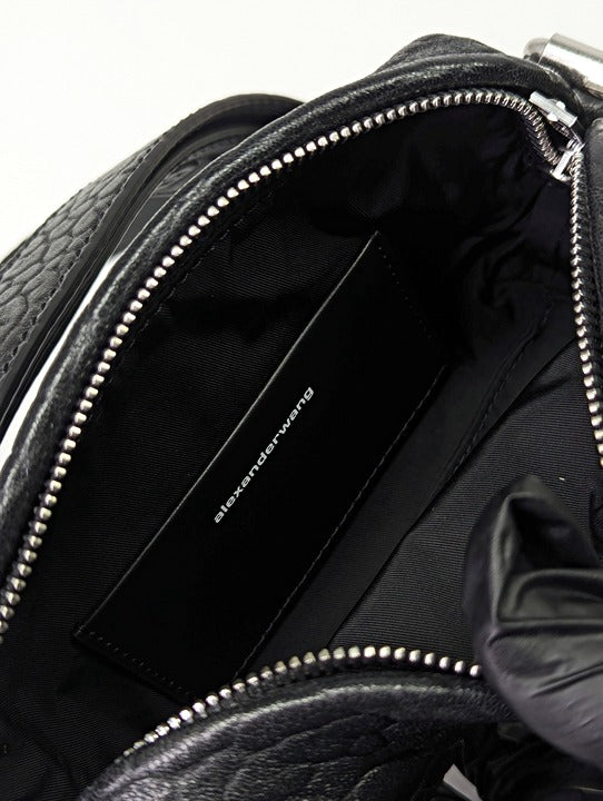 Alexander Wang Ricco Mini Black Leather Convertible Crossbody Bag